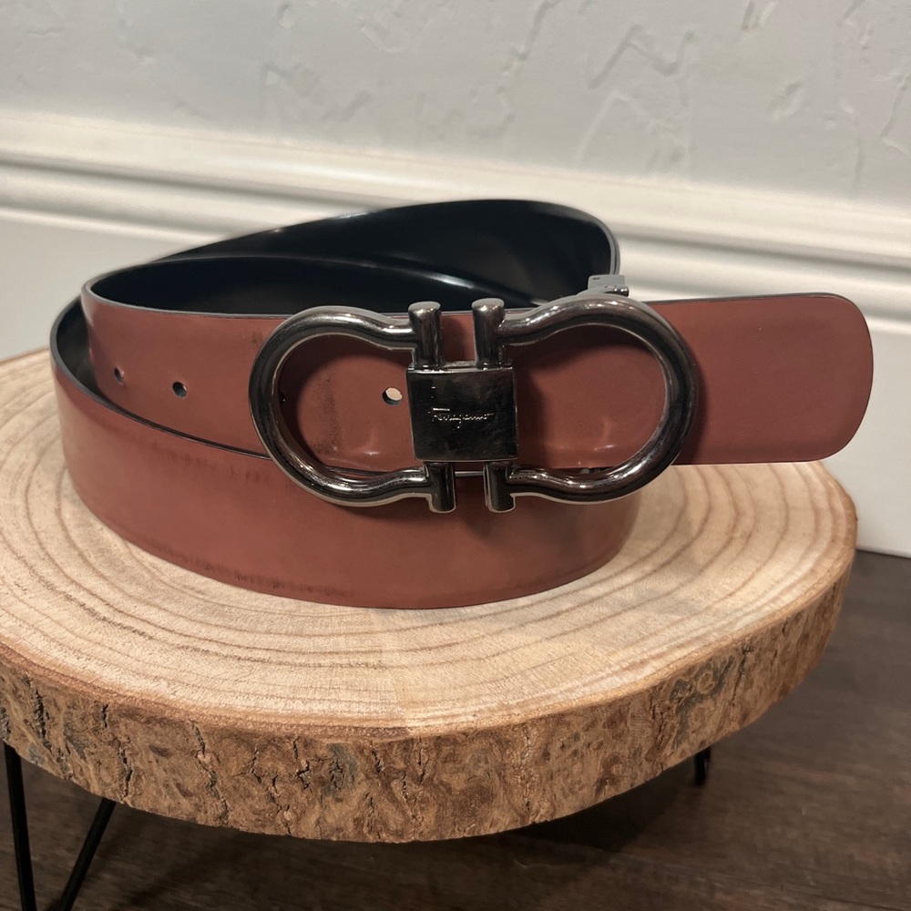 Ferragamo reversible brown / black belt - size 34